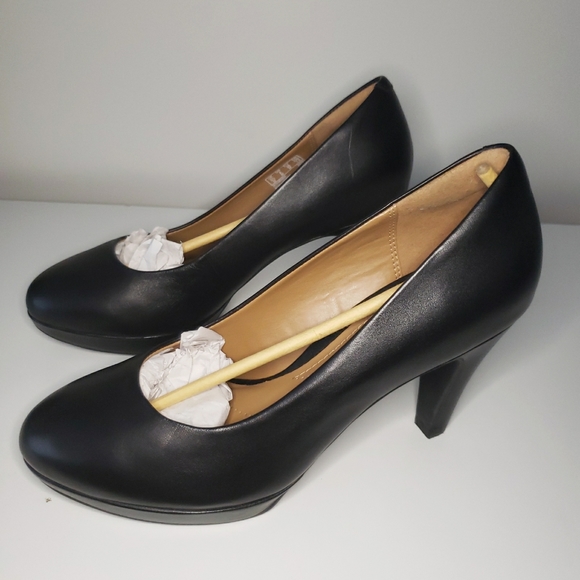 Clarks  Brier Dolly - Black leather pumps NIB 6M - Picture 9 of 13